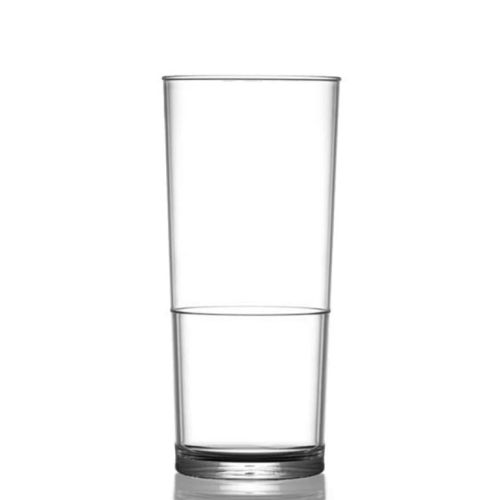 Kunststoffglas De Luxe mit einem Fassungsvermögen von 57 cl.